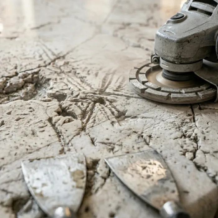 Marble floor grinding
