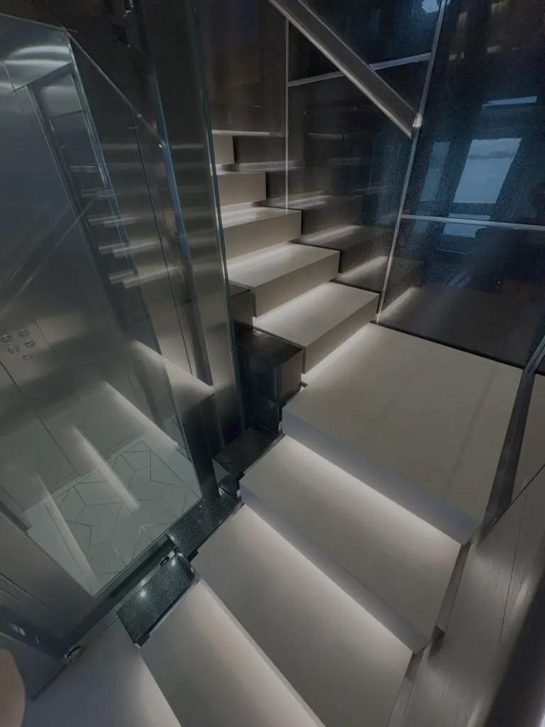 Marble staircases